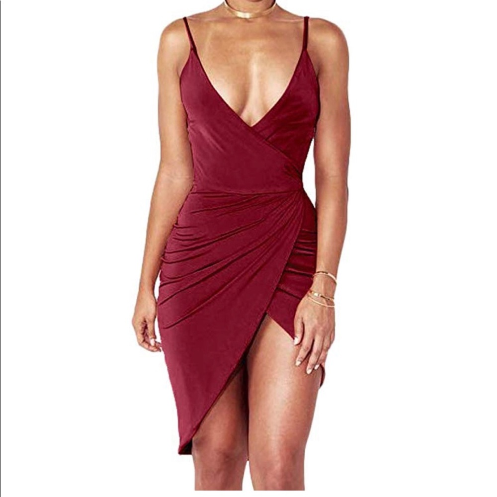 Deep V Sexy Club Dress